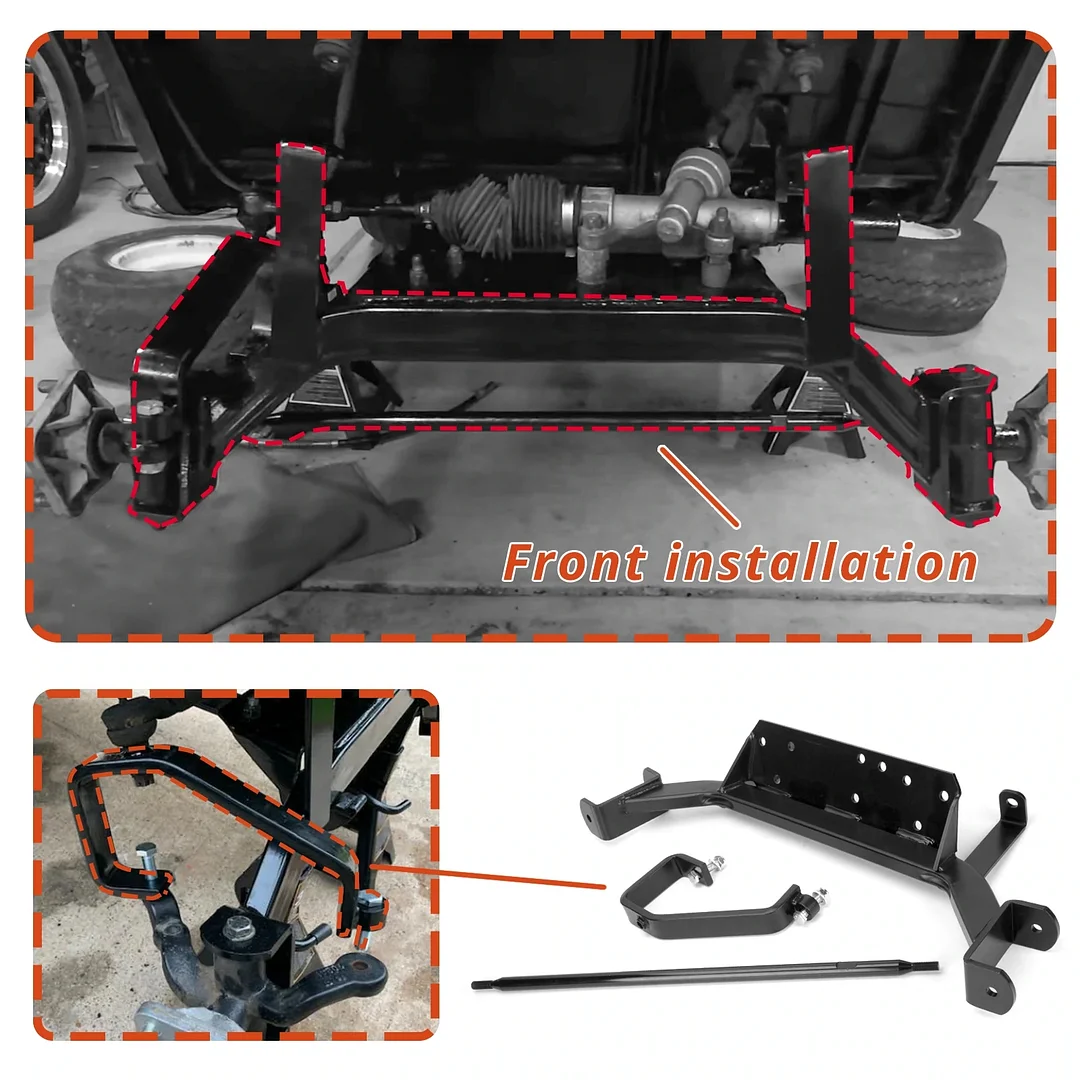 Garlaven For 2001.5-2022 EZGO Golf Cart Electric TXT 6inches Drop Axle Lift Kit