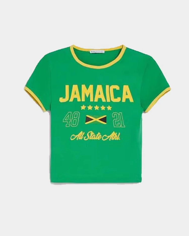 Jamaica Sporty Cropped Top