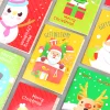 6PCS Random Christmas Theme Portable 64k Notebooks School Student Kids Cute Stationery Gift
