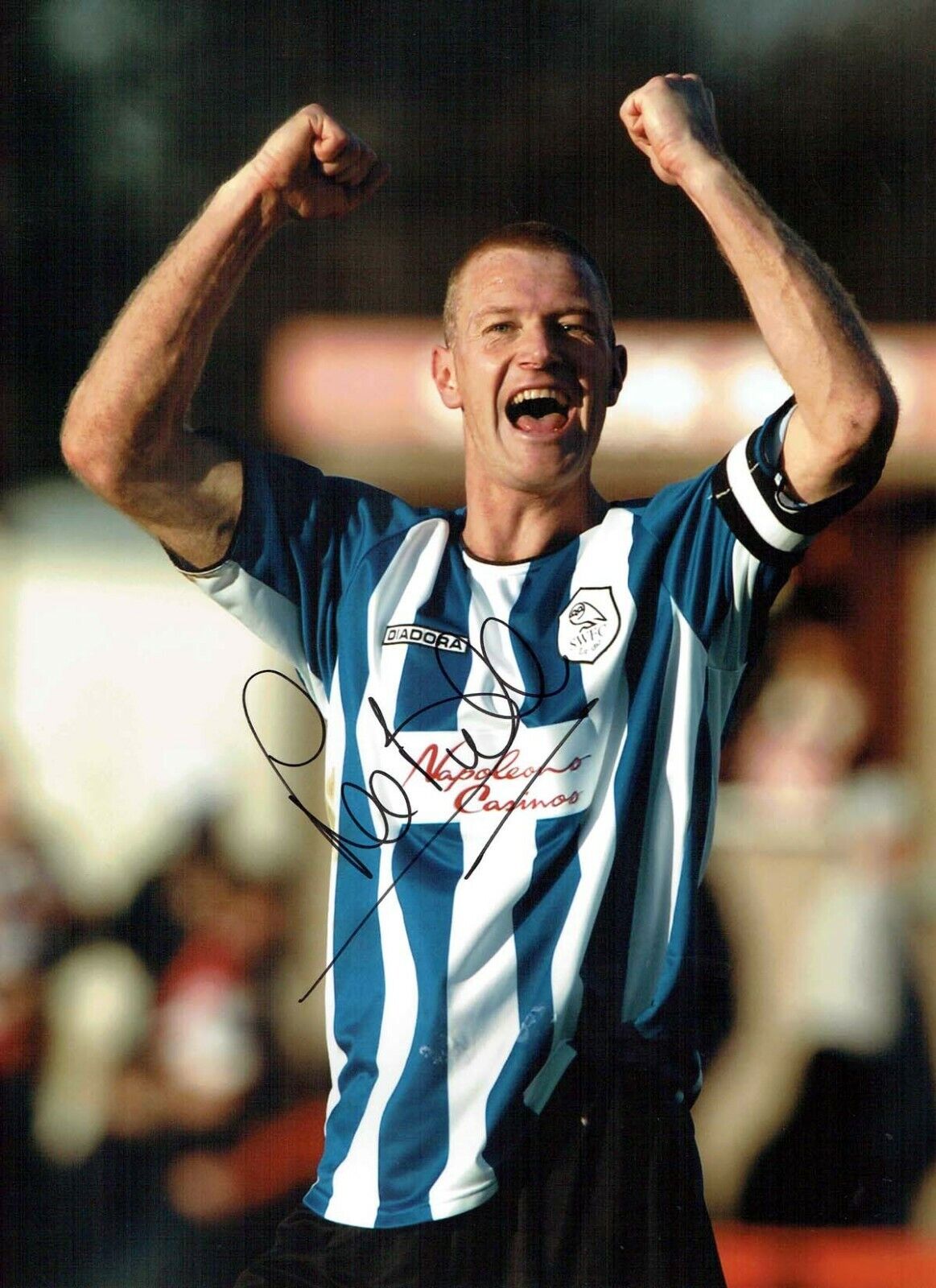 Lee BULLEN Signed Autograph 16x12 Sheffield Wednesday OWLS Photo Poster painting 1 AFTAL COA