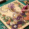 Halloween Bead Art DIY Pearl Painting Kit with Frame 20x20cm(medicine)