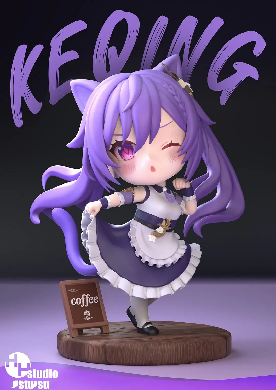 Figurine Keqing Genshin Impact - PVC Détaillée, Collector Pour Fans