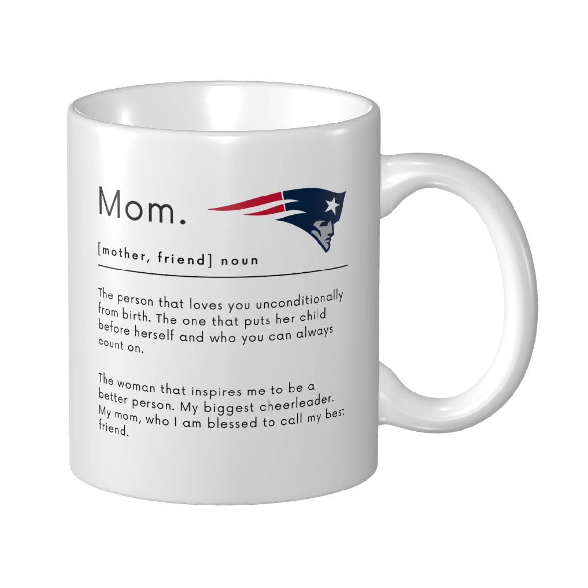 New England Patriots Mom Dictionary Mother's Day Ceramic Mug