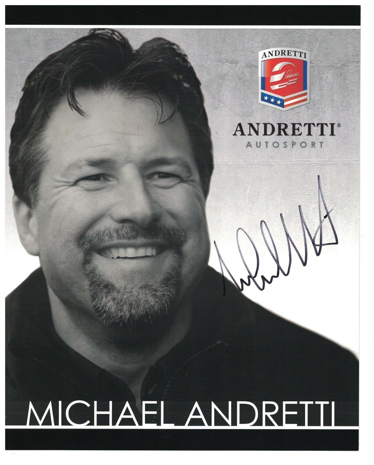 Michael Andretti Cart Indy Car Signed Autographed 8 x 10 Photo Poster painting Racing Driver