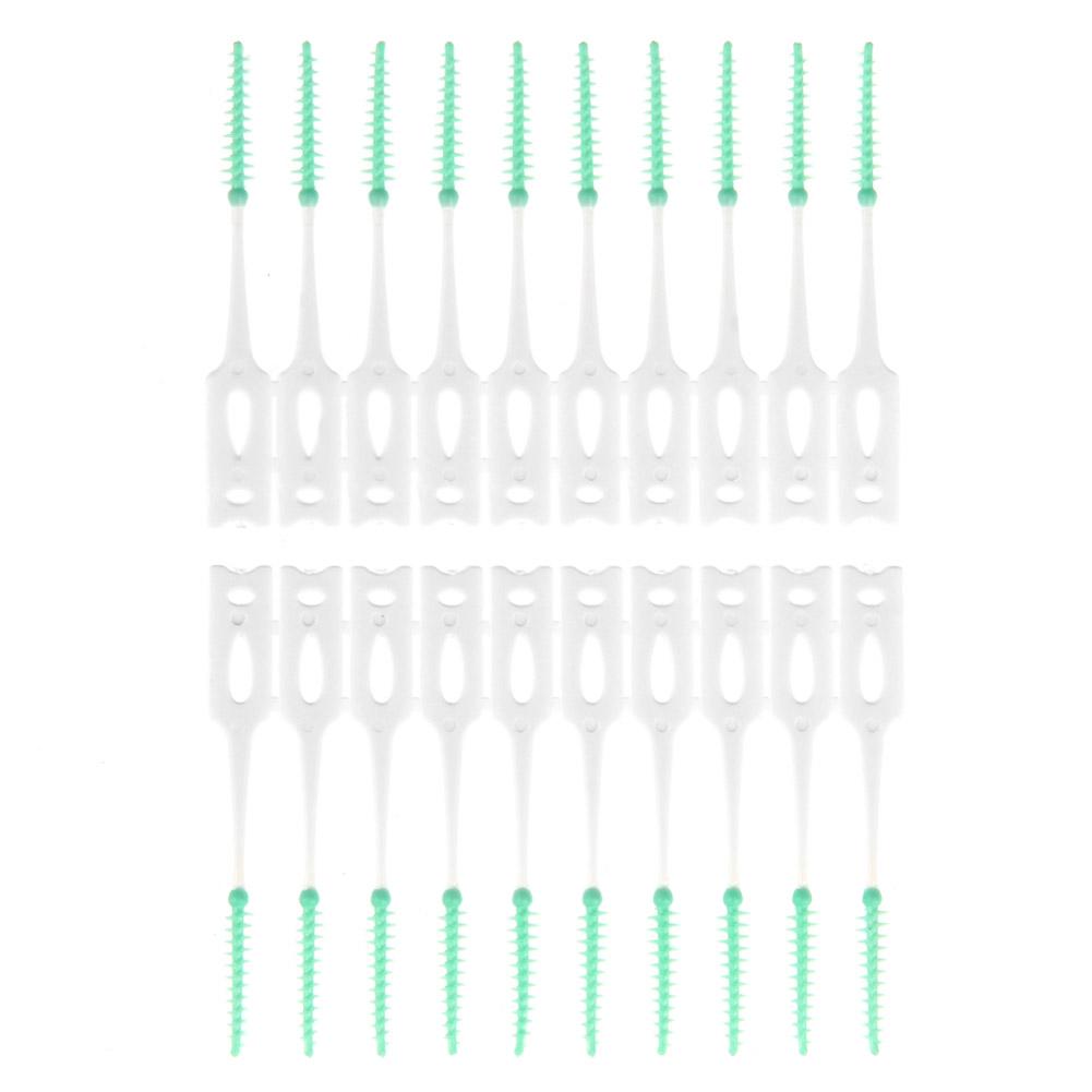 

20pcs Soft Silicone Interdental Floss Brushes Tooth Cleaner Oral Care Tool, 501 Original