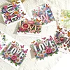 6PCS Diamond Painting Love Greeting Card Set with Envelopes for Adults Gifts