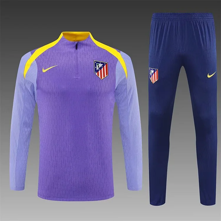 25/26 Atletico Madrid purple long-sleeved training suit