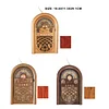 FM/AM/SW Three-Band With MP3 Playback Retro Bluetooth Multi-Function  Wood Grain Radio
