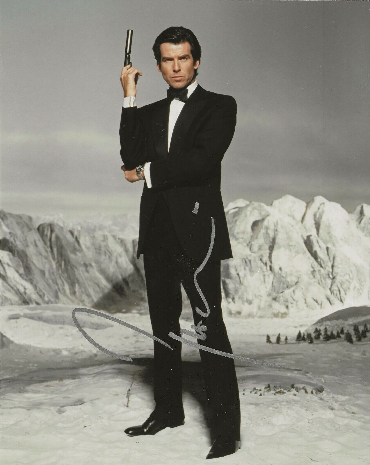 Pierce Brosnan REAL hand SIGNED Photo Poster painting #1 COA James Bond 007