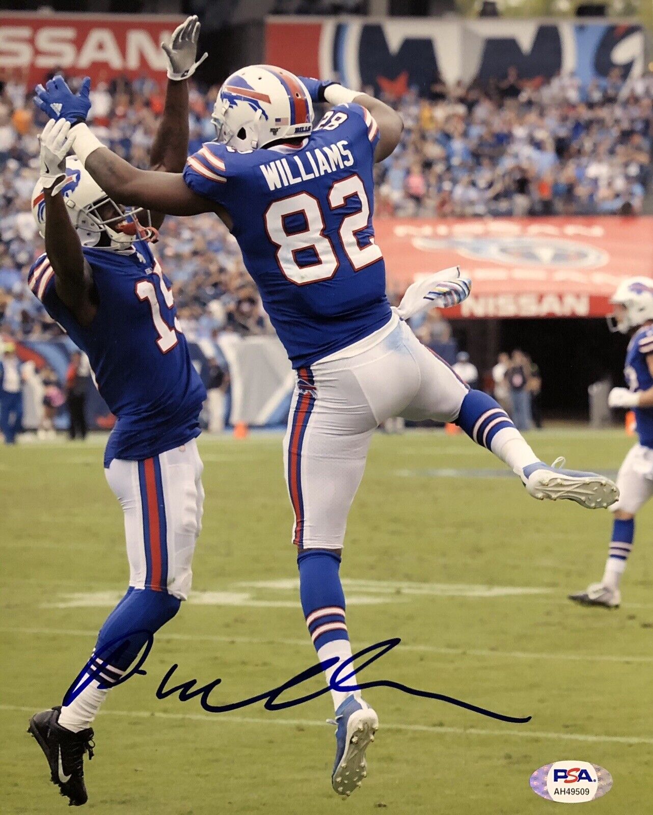 Duke Williams Signed Autographed Buffalo Bills 8x10 Photo Poster painting Super Bowl Psa/Dna