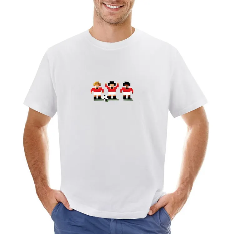 Devils Pixel Art Vintage Men's Soccer Culture Tee