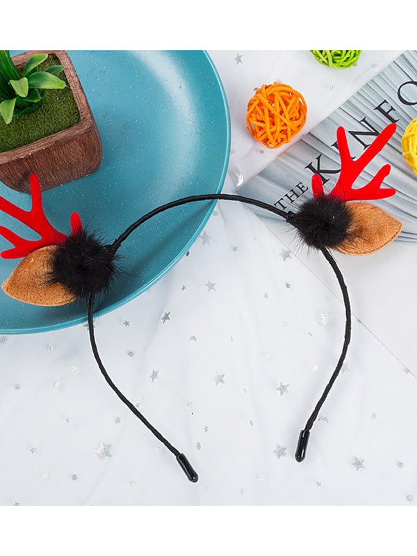 Christmas Reindeer Antler Headband-elleschic