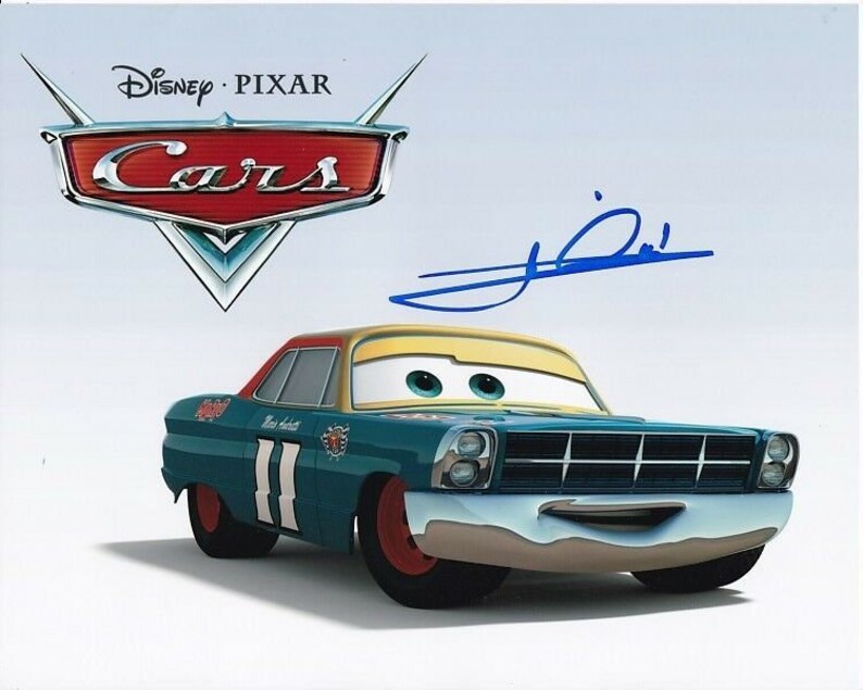 Mario andretti signed autographed disney pixar cars Photo Poster painting