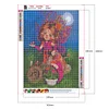 Diamond Painting-5D Full Round Drill  Big Eyes Girl