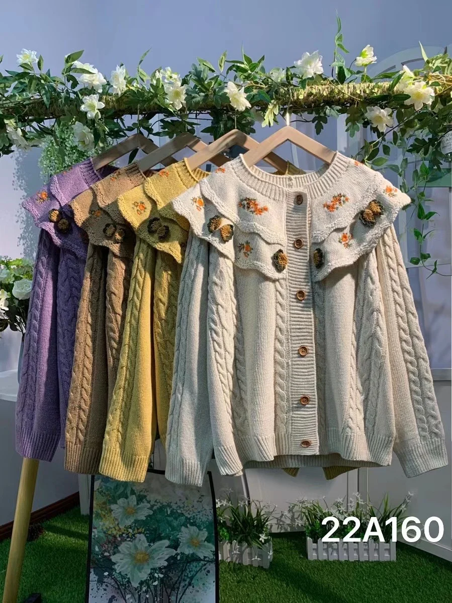 Chicfifth Sweater Women Winter Long Sleeve High Quality Autumn Vintage Top Knitted Cardigan