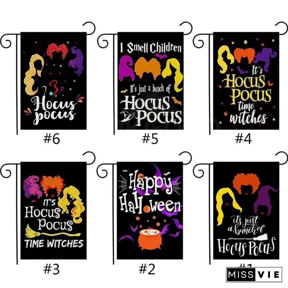 Sanderson Sisters Themed Garden Flag For Halloween Decoration