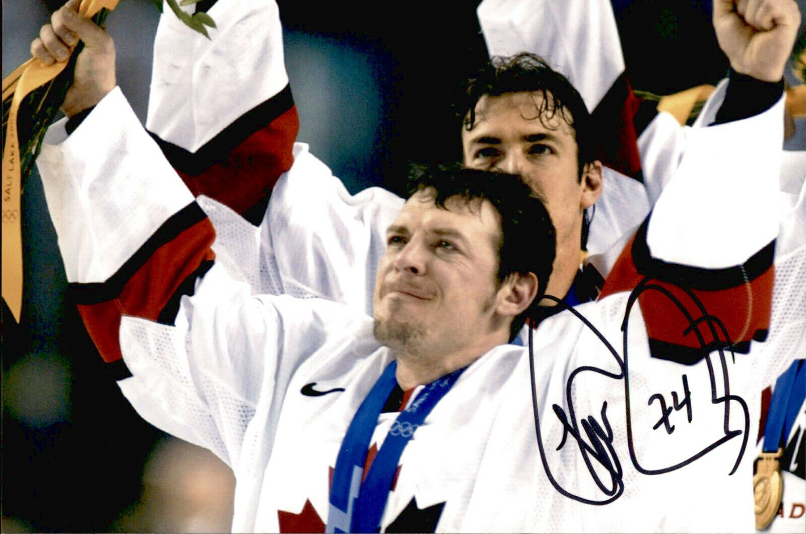 Theoren Fleury SIGNED autographed 4x6 Photo Poster painting TEAM CANADA OLYMPIC GOLD MEDAL