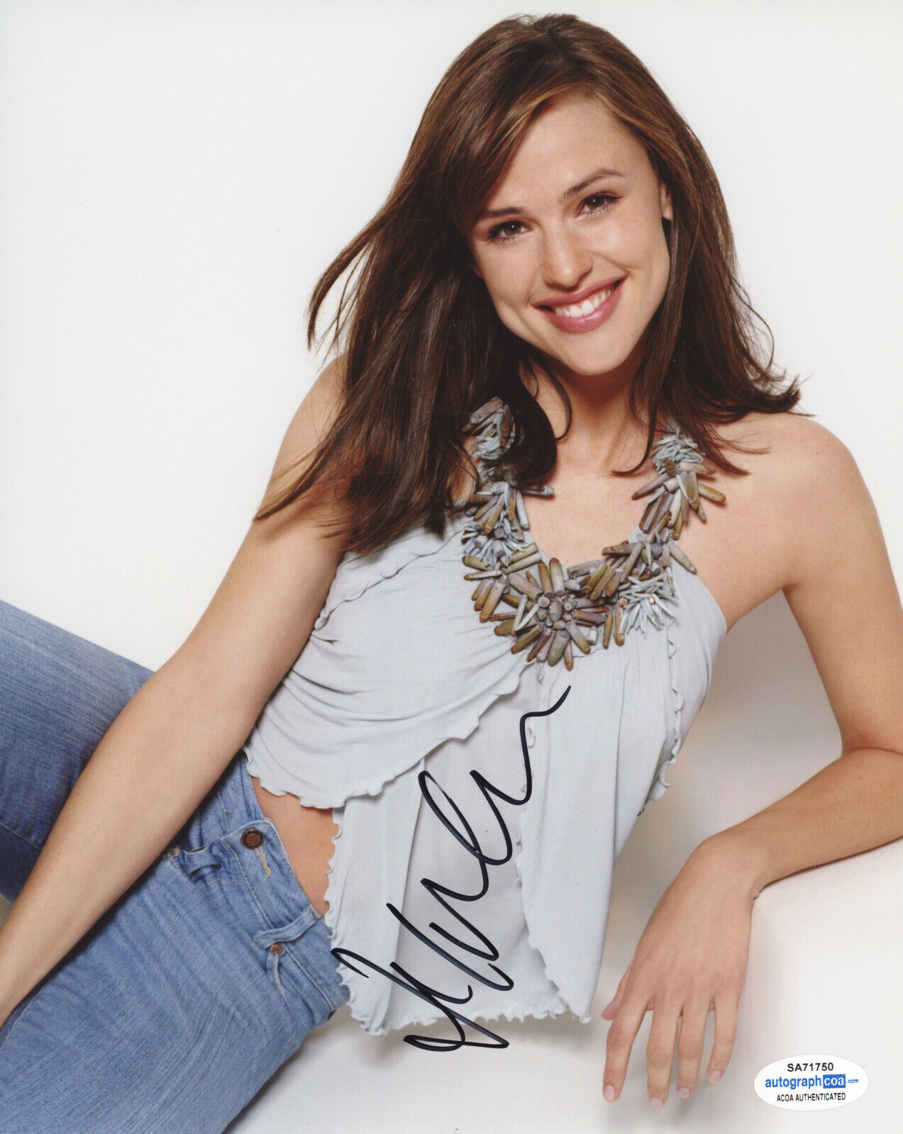 *SEXY* ACTRESS JENNIFER GARNER SIGNED 8x10 Photo Poster painting! ALIAS ACOA COA EXACT PROOF!