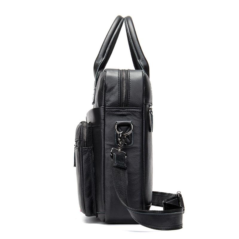 Vintage Durable Large Capacity Simple Style Business Bridfcase Handbag