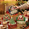 6Pcs DIY Pearl Diamond Painting Christmas Cards, 3D Greeting Card Craft Kits with Resin Pearls, Handmade Holiday Cards for Adults, Christmas Gifts & Decorations