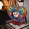 DIY Special Shape Diamond Painting Wooden Heart Shape Desk Ornament Decor Kit