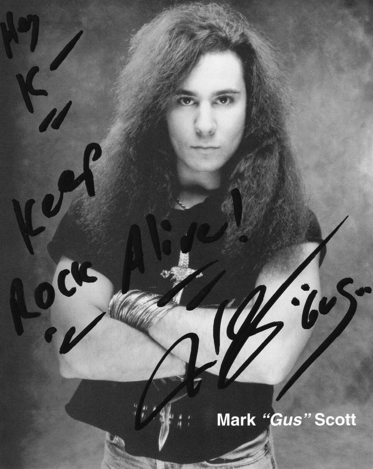 MARK 'GUS' SCOTT AUTOGRAPH TRIXSTER HARD ROCK