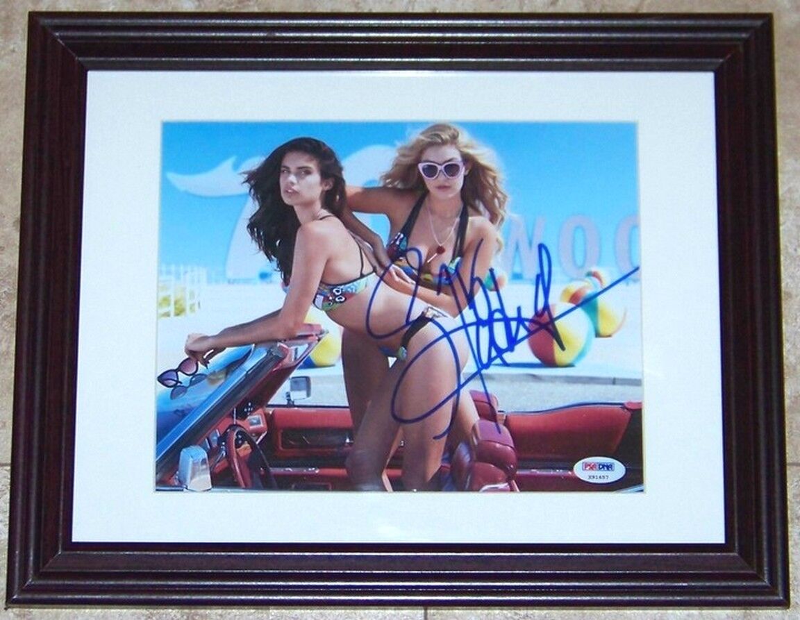 HUGE SALE! Supermodel Gigi Hadid Signed Autographed Framed 8x10 Photo Poster painting PSA COA!