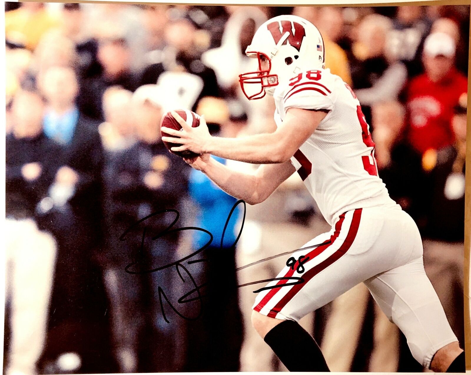 Brad Nortman Signed 8x10 Photo Poster painting Wisconsin Badgers Autograph Auto