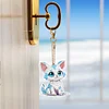 6PCS niedliches Kätzchen doppelseitig - 5d DIY Bastel-Schlüsselanhänger