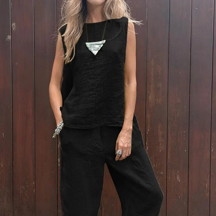 💕Women Casual Vest and Pants Set