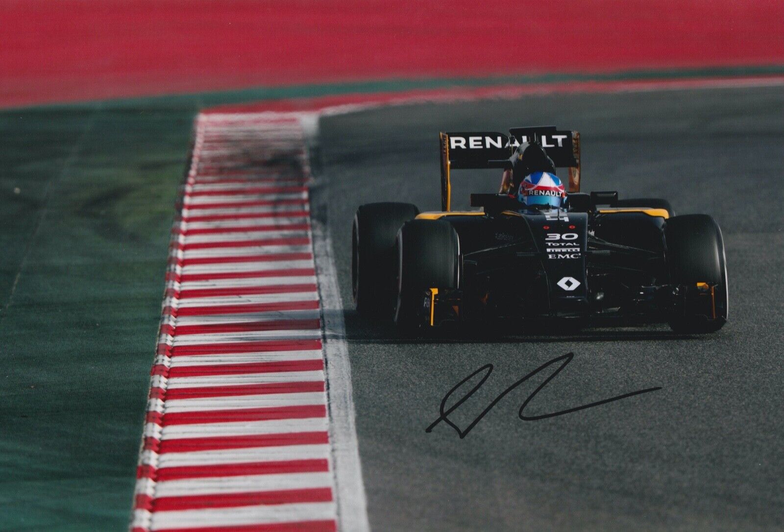 JOLYON PALMER HAND SIGNED 12X8 Photo Poster painting - RENAULT F1 AUTOGRAPH - FORMULA 1 3