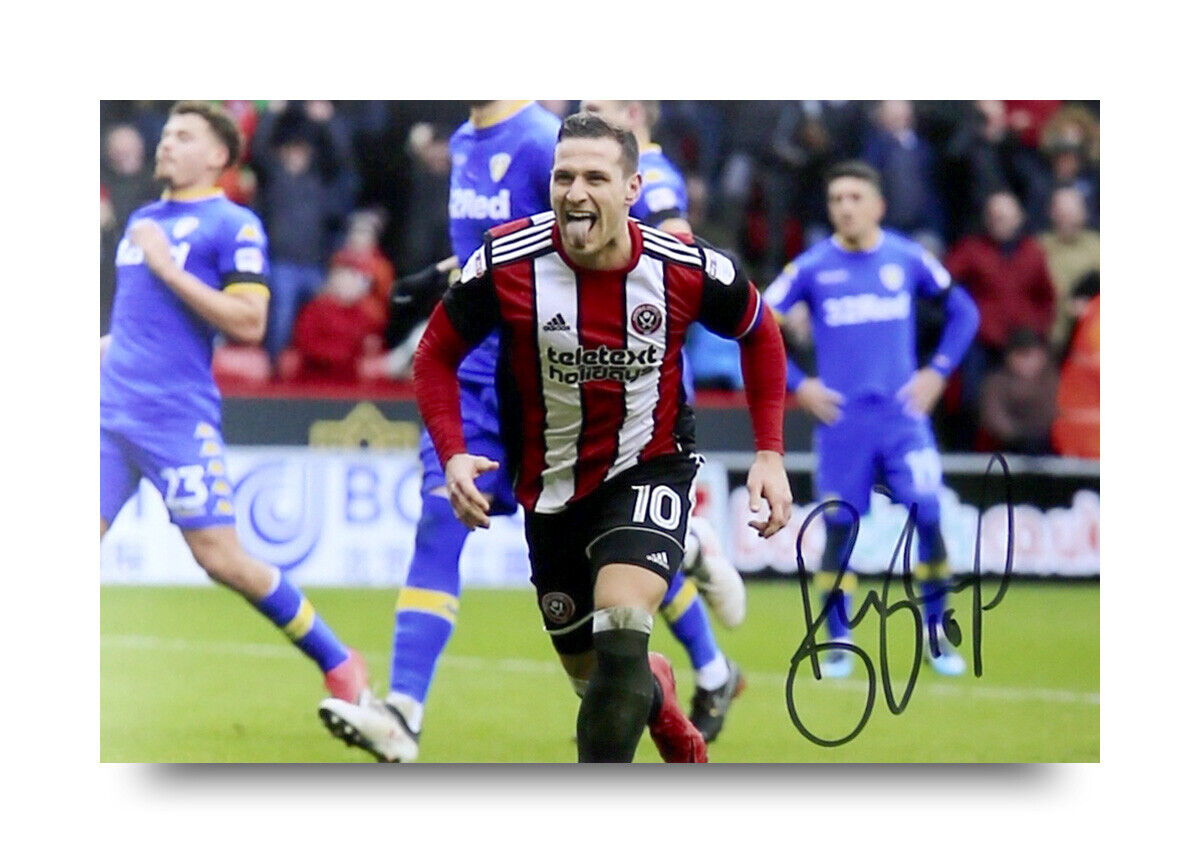 Billy Sharp Signed 6x4 Photo Poster painting Sheffield United FC England Genuine Autograph + COA