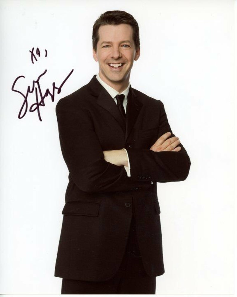 Sean hayes signed autographed will & grace jack mcfarland Photo Poster painting