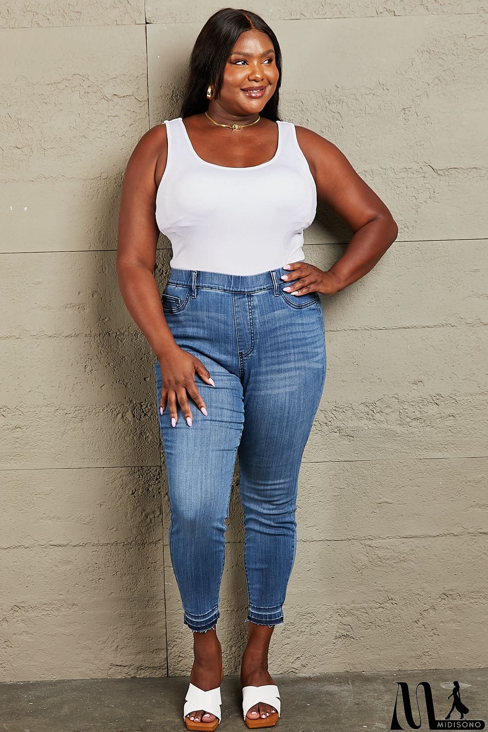 MidiSono - Judy Blue Janavie Full Size High Waisted Pull On Skinny Jeans