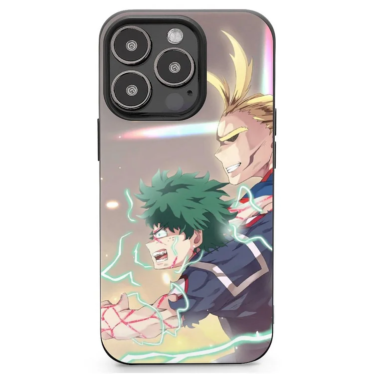 All Might Izuku Midoriya Toshinori Yagi Anime My Hero Academia Phone Case Mobile Phone Shell IPhone 13 and iPhone14 Pro Max and IPhone 15 Plus Case - Heather Prints Shirts