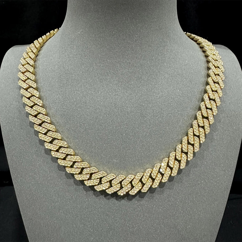 Hip-hop Exaggerated Rock Necklace Alloy Inlay Rhinestones Men’s Pendant Necklace