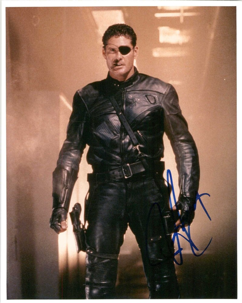 David Hasselhoff Signed Autographed 'Nick Fury' Glossy 8x10 Photo Poster painting - COA Matching Holograms