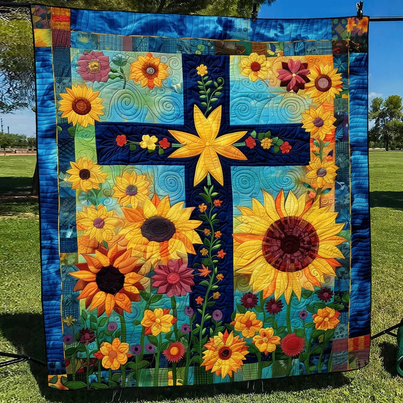 Unique Gift Sunlit Cross Blanket - D246 - Premium Blanket