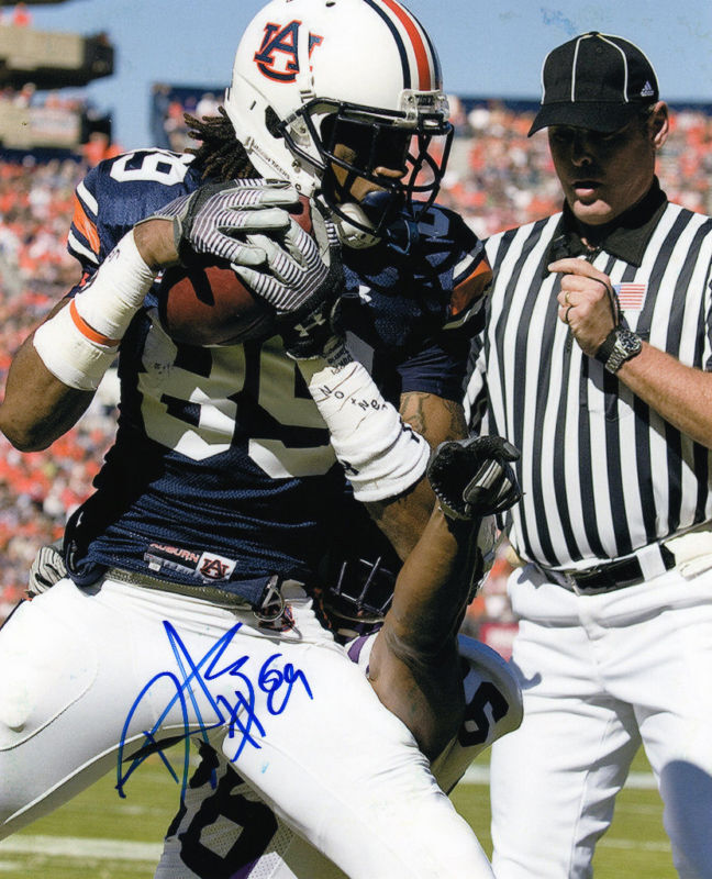 Darvin Adams auto signed football Photo Poster painting Auburn Tigers