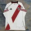 2025/2026 Long Sleeve River Plate Home Football Jersey 1:1 Thai Quality