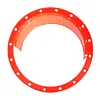 2Pcs 6.5Inch Car Audio Refit Speaker Waterproof Cover Red Car Audio Speaker Ring