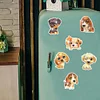 6Pcs Diamond Painting Dog Magnets Refrigerator for Adults Kids