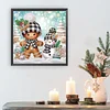 Diamond Painting - Partial Special Shaped Drill - Winter Snowman(Canvas|30*30cm)