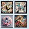 4Pack Butterfly Bee Madonna-Crystal Rhinestone Diamond Painting(30x30cm)
