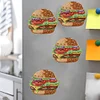DIY Special Shape Diamond Art Fridge Magnets Sticker Kit (Hamburger)