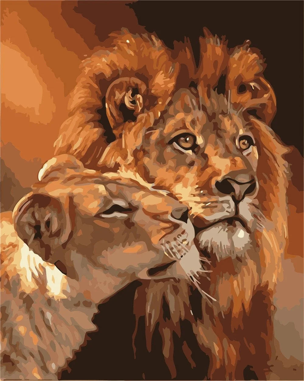 Animal Paint By Numbers Kits UK For Adult ZC3055
