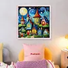 Colored Houses-14CT Stamped Cross Stitch 40*40cm/15.75*15.75in tapestrymarket