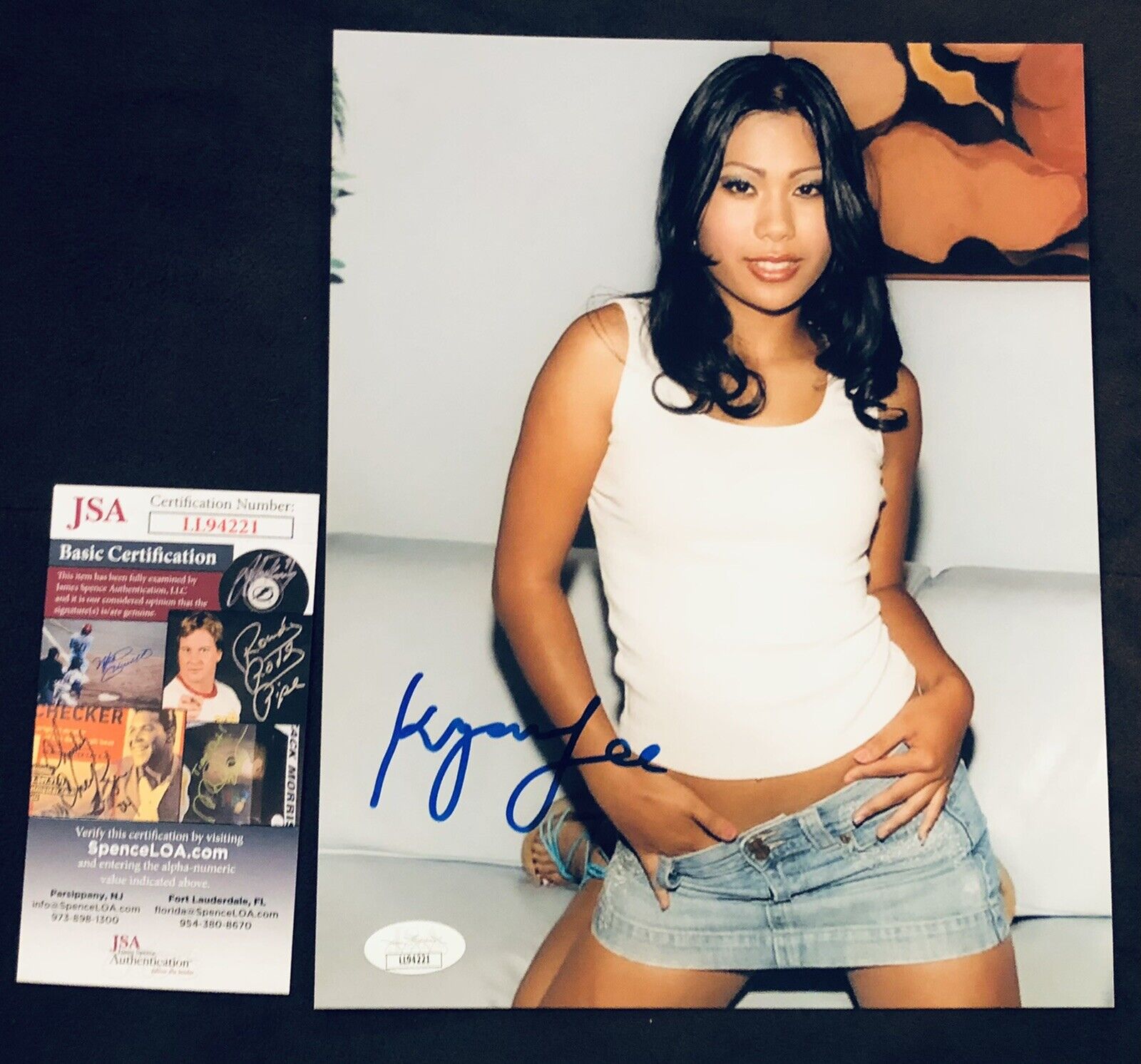 Kyanna Lee Adult Star Hand Signed 8x10 Photo Poster painting Naughty America Sexy Milf Rare JSA