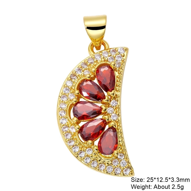 Classic Style Streetwear Cross Devil’s Eye Copper Plating Inlay Zircon 18k Gold Plated Charms