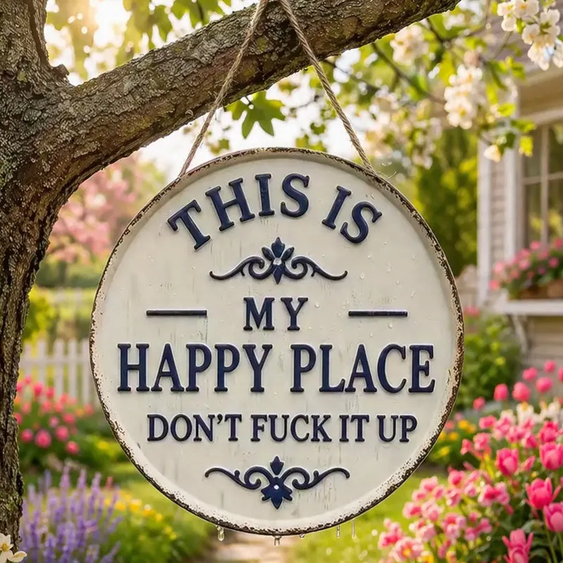 &ldquo;This Is My Happy Place&rdquo; Door Sign